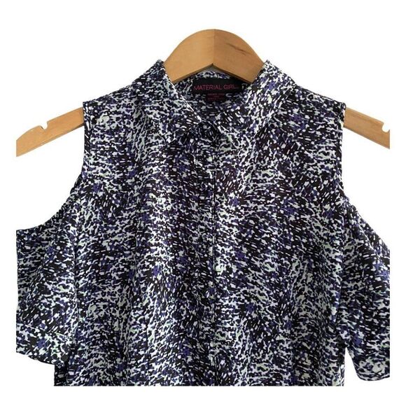 MATERIAL GIRL Button Up Camo Print Dress US L - Picture 4 of 7